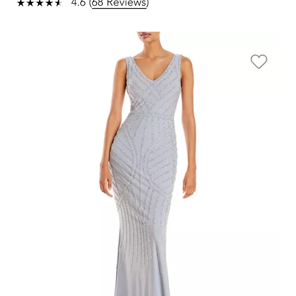 Brand new silver/grey gown